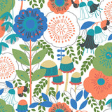 York Dream Garden Off White Peel & Stick Wallpaper