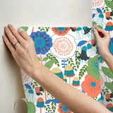 York Dream Garden Off White Peel & Stick Wallpaper