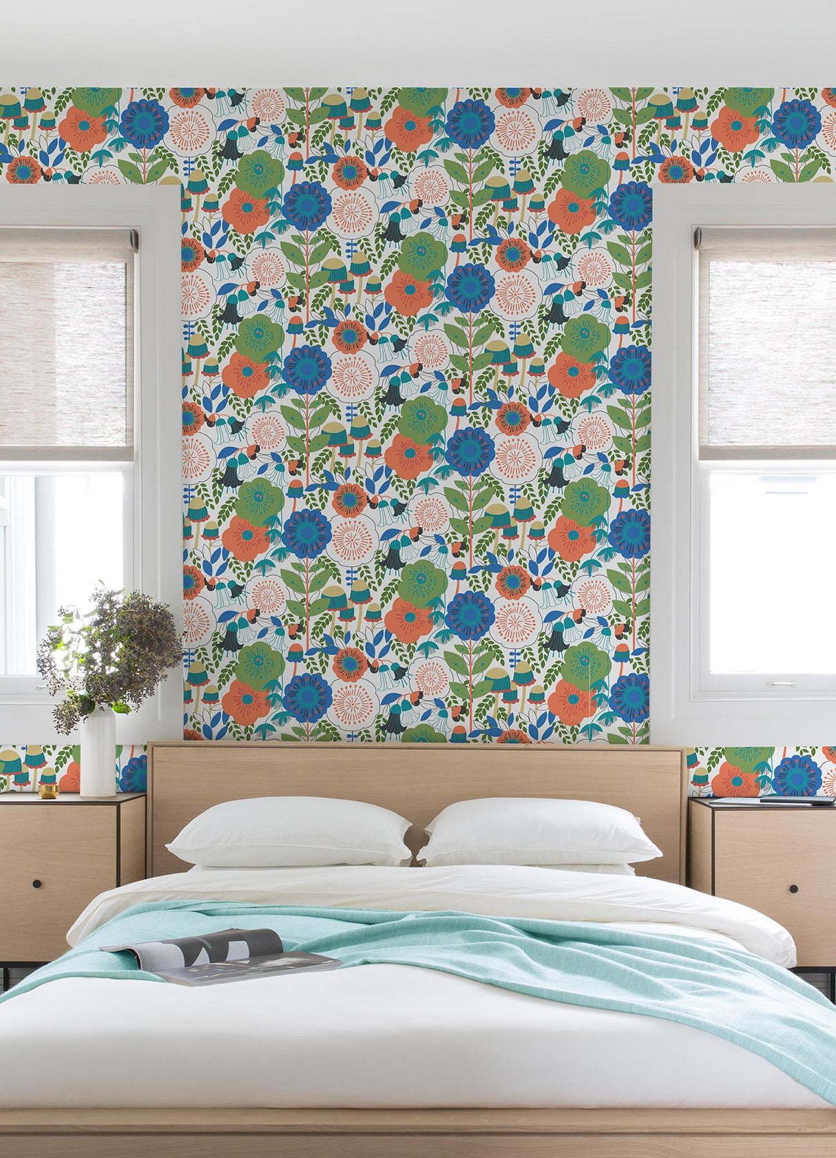 York Dream Garden Off White Peel & Stick Wallpaper