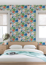 York Dream Garden Off White Peel & Stick Wallpaper