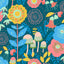York Dream Garden Teal Peel & Stick Wallpaper