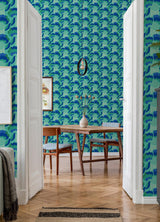 York Retro Esme Aqua Peel & Stick Wallpaper