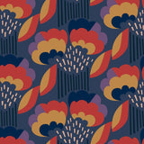 York Retro Esme Navy Peel & Stick Wallpaper