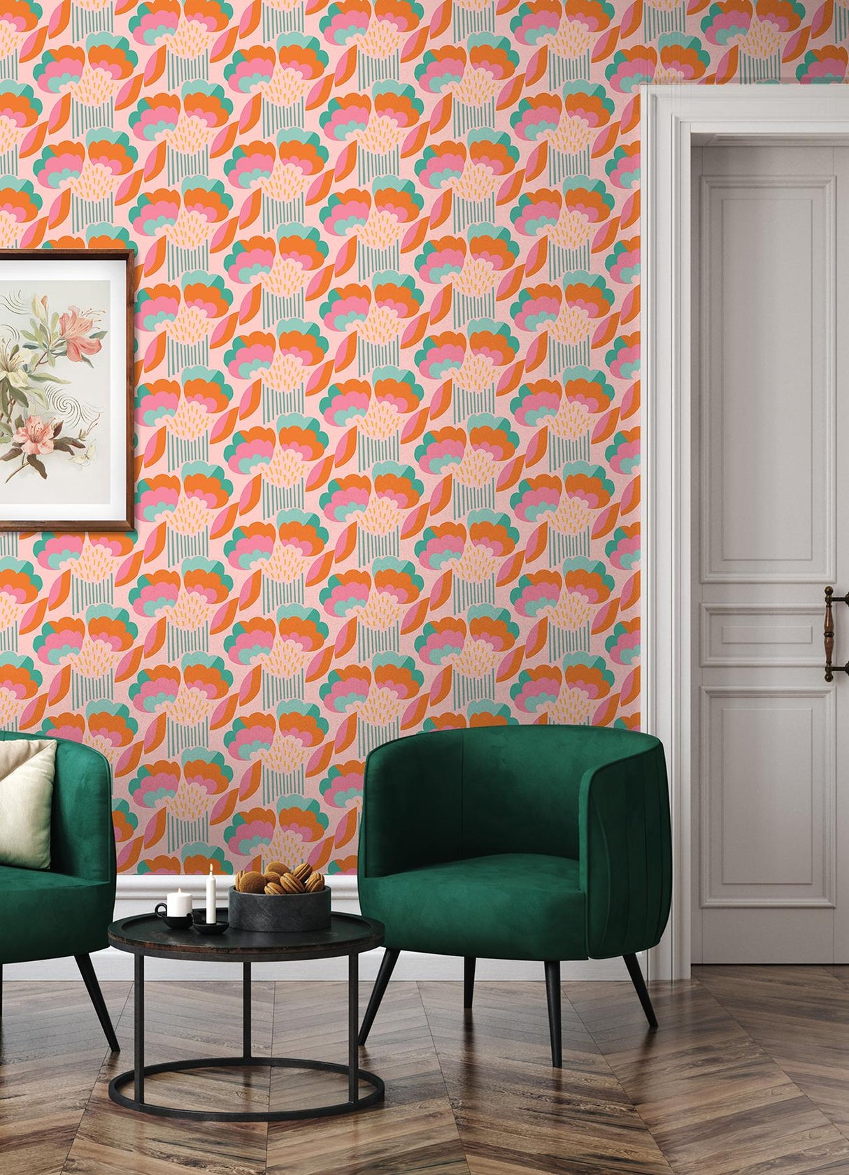 York Retro Esme Pink Peel & Stick Wallpaper