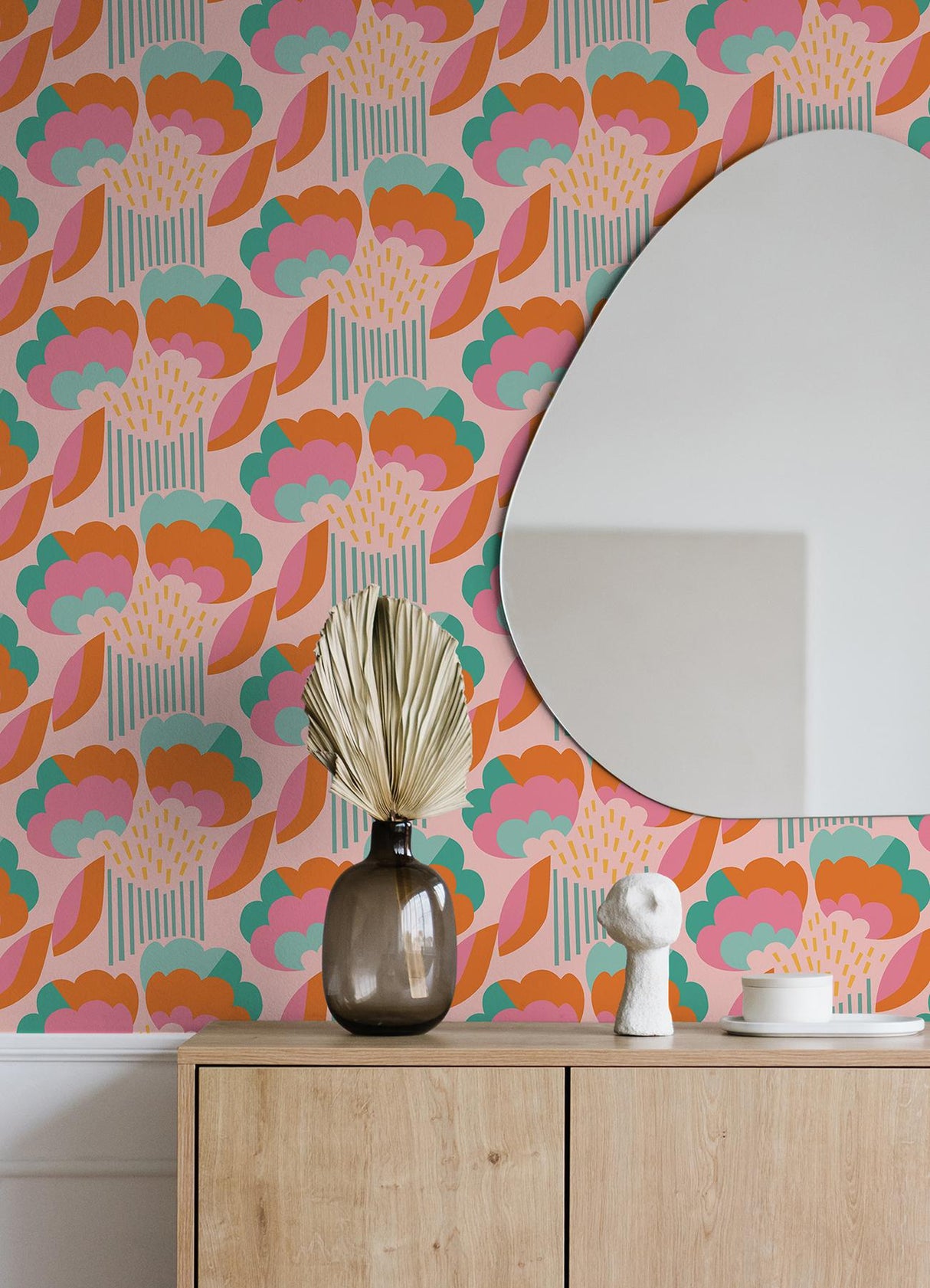 York Retro Esme Pink Peel & Stick Wallpaper
