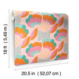 York Retro Esme Pink Peel & Stick Wallpaper