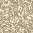 York Jeani Light Brown Peel & Stick Wallpaper
