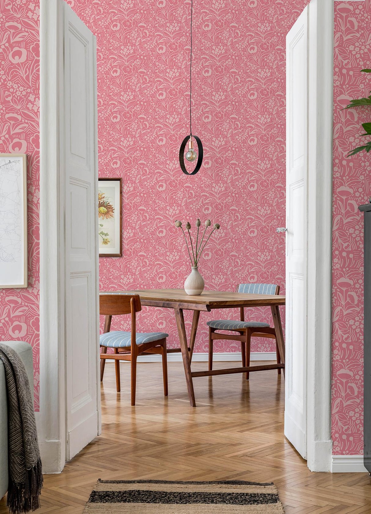 York Jeani Pink Peel & Stick Wallpaper