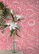York Jeani Pink Peel & Stick Wallpaper