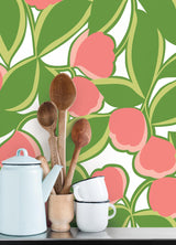 York Talia Green Peel & Stick Wallpaper