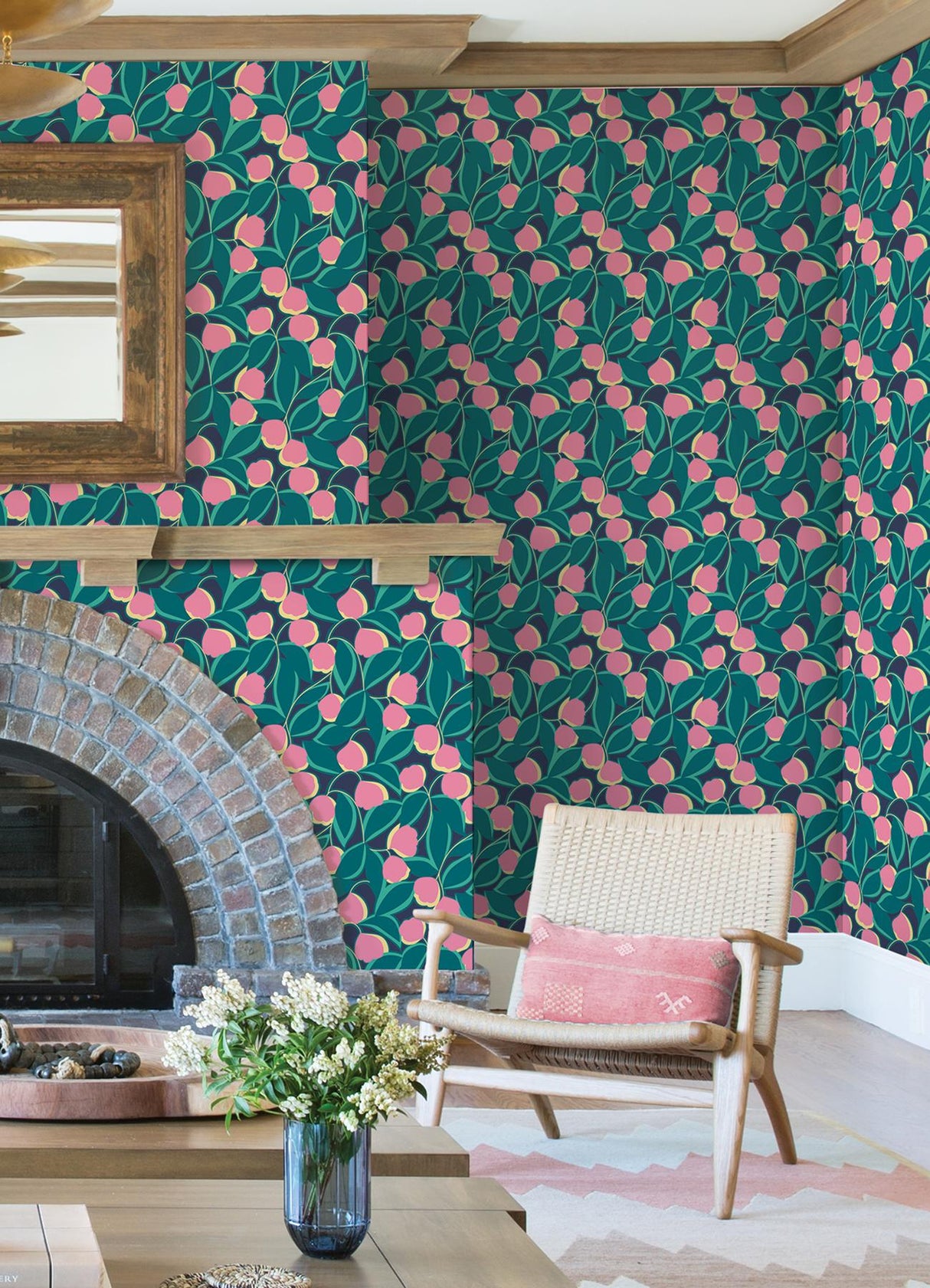 York Talia Navy Peel & Stick Wallpaper