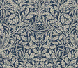 York Acorn Indigo Peel and Stick Wallpaper