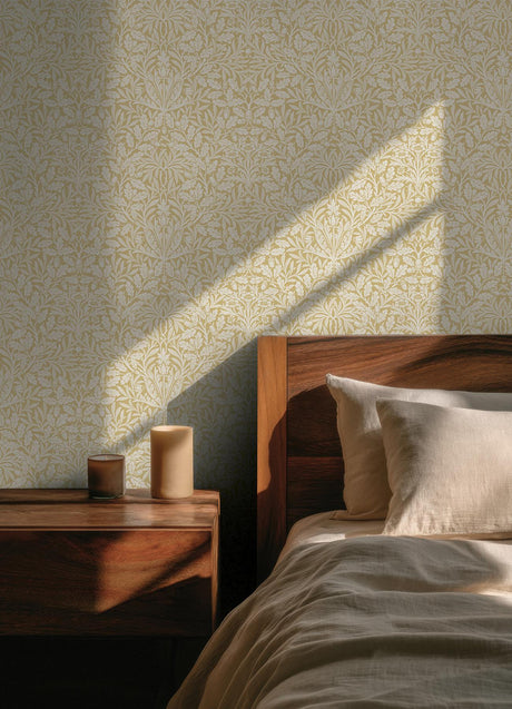 York Acorn Cowslip Peel and Stick Wallpaper