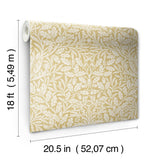 York Acorn Cowslip Peel and Stick Wallpaper