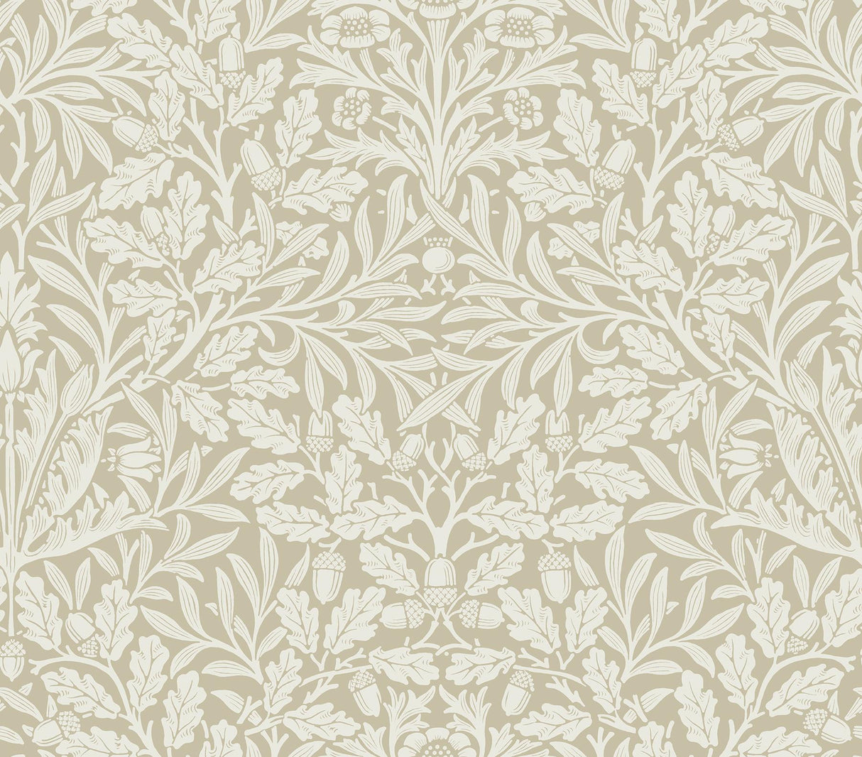 York Acorn Wheat Peel and Stick Wallpaper