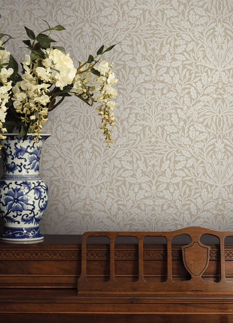 York Acorn Wheat Peel and Stick Wallpaper
