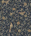 York Bird and Pomegranate Indigo Peel and Stick Wallpaper