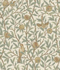 York Bird and Pomegranate Linen and Sage Peel and Stick Wallpaper