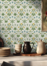 York Daisy Saffron and Thyme Peel and Stick Wallpaper