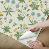 York Daisy Saffron and Thyme Peel and Stick Wallpaper