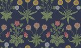 York Daisy Indigo Peel and Stick Wallpaper