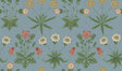York Daisy Wedgwood and Coral Peel and Stick Wallpaper