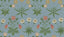 York Daisy Wedgwood and Coral Peel and Stick Wallpaper