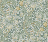 York Golden Lily Sea Glass Peel and Stick Wallpaper