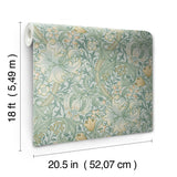 York Golden Lily Sea Glass Peel and Stick Wallpaper