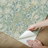 York Golden Lily Sea Glass Peel and Stick Wallpaper