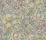 York Golden Lily Linen Peel and Stick Wallpaper