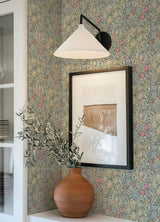 York Golden Lily Linen Peel and Stick Wallpaper