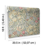 York Golden Lily Linen Peel and Stick Wallpaper