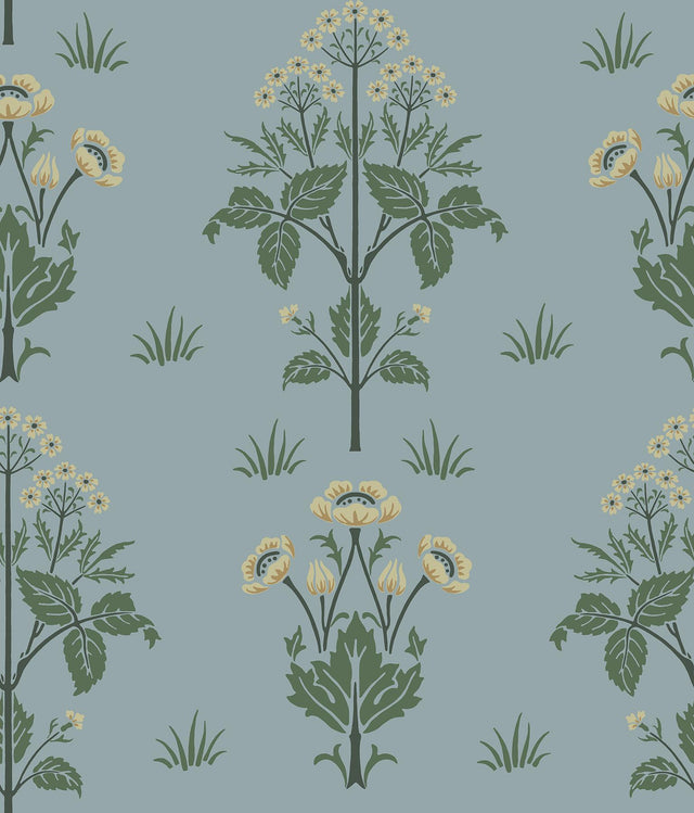 York Meadow Sweet Woad and Forest Peel and Stick Wallpaper