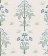 York Meadow Sweet Chalk and Wedgwood Peel and Stick Wallpaper