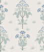York Meadow Sweet Chalk and Wedgwood Peel and Stick Wallpaper