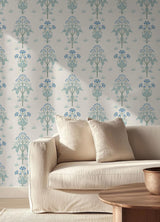 York Meadow Sweet Chalk and Wedgwood Peel and Stick Wallpaper