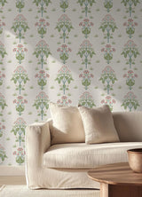 York Meadow Sweet Cotton and Rose Peel and Stick Wallpaper