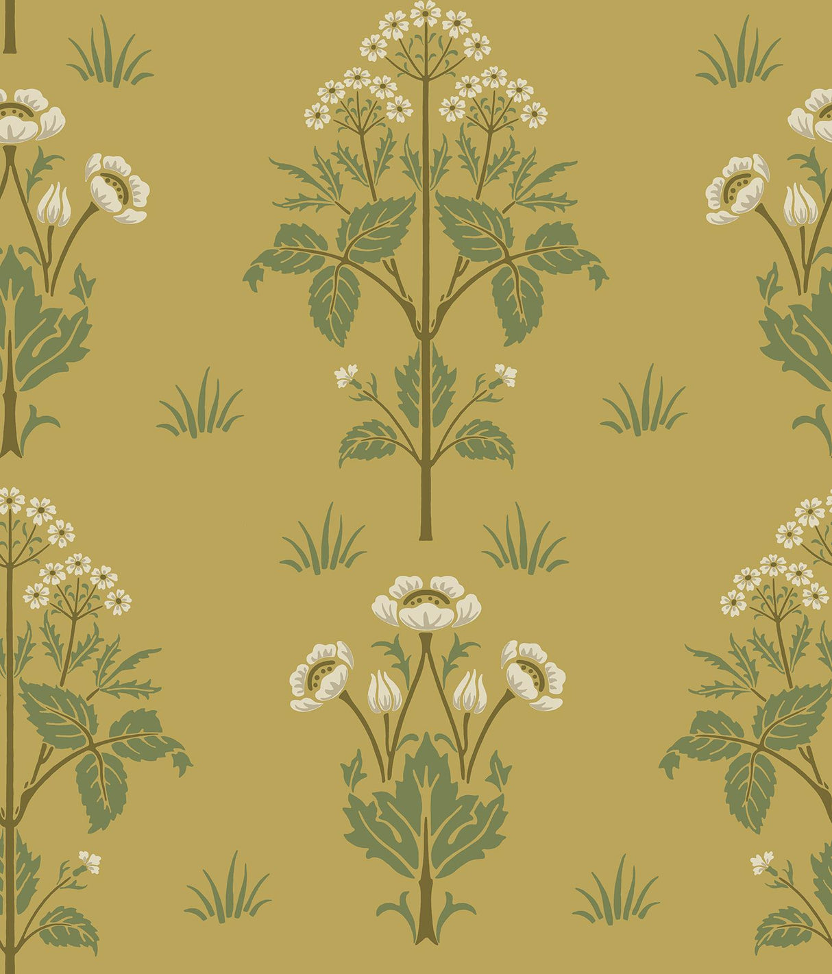 York Meadow Sweet Saffron and Thyme Peel and Stick Wallpaper