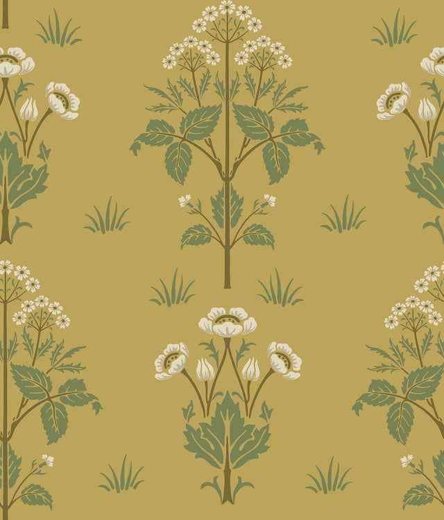 York Meadow Sweet Saffron and Thyme Peel and Stick Wallpaper