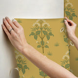 York Meadow Sweet Saffron and Thyme Peel and Stick Wallpaper