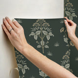 York Meadow Sweet Bayleaf and Manilla Peel and Stick Wallpaper