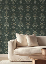 York Meadow Sweet Bayleaf and Manilla Peel and Stick Wallpaper