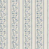 York Rosehip Stripe China Blue Peel and Stick Wallpaper