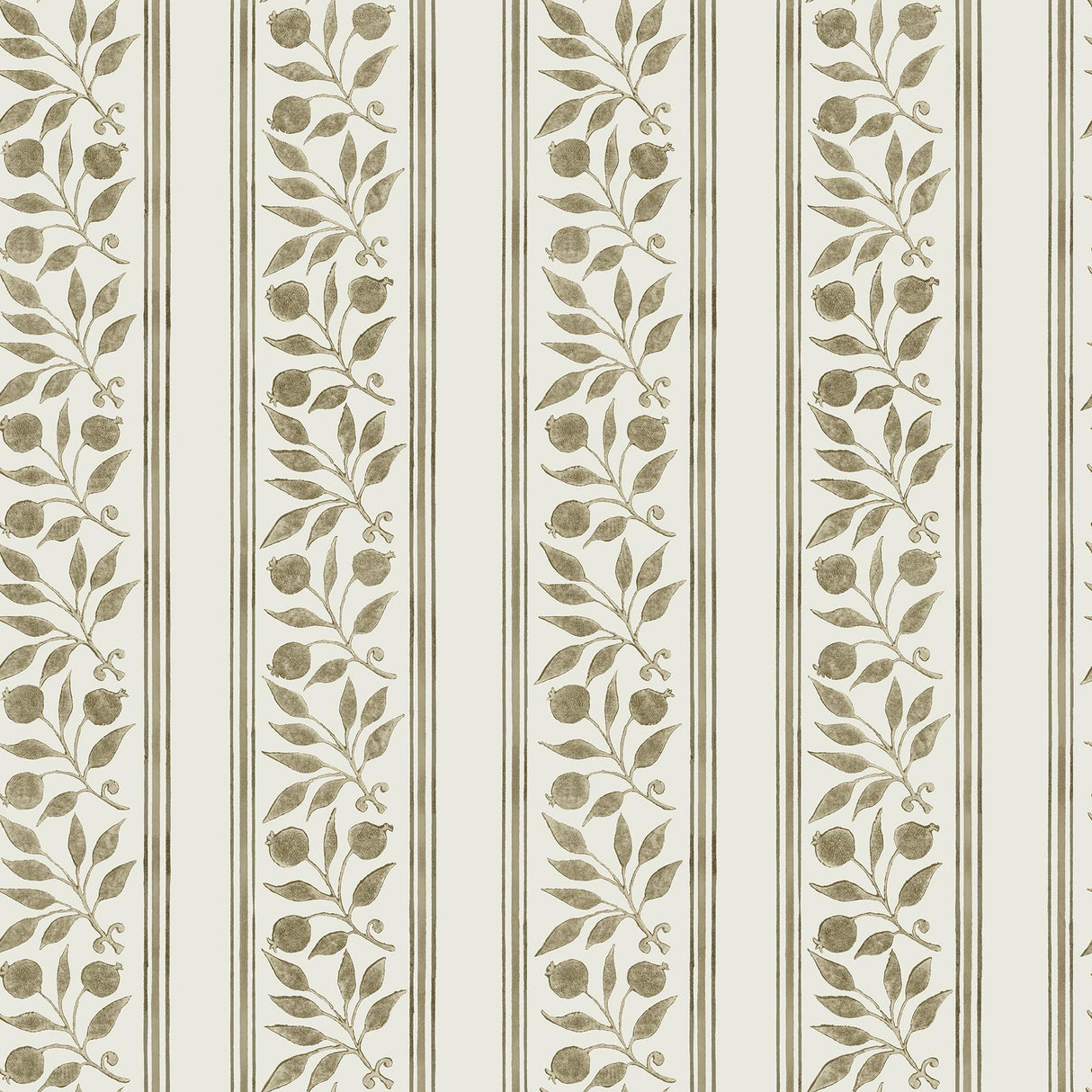 York Rosehip Stripe Flax Peel and Stick Wallpaper