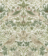 York Strawberry Thief Fennel Peel and Stick Wallpaper