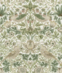 York Strawberry Thief Fennel Peel and Stick Wallpaper
