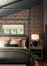 York Strawberry Thief Madder Peel and Stick Wallpaper