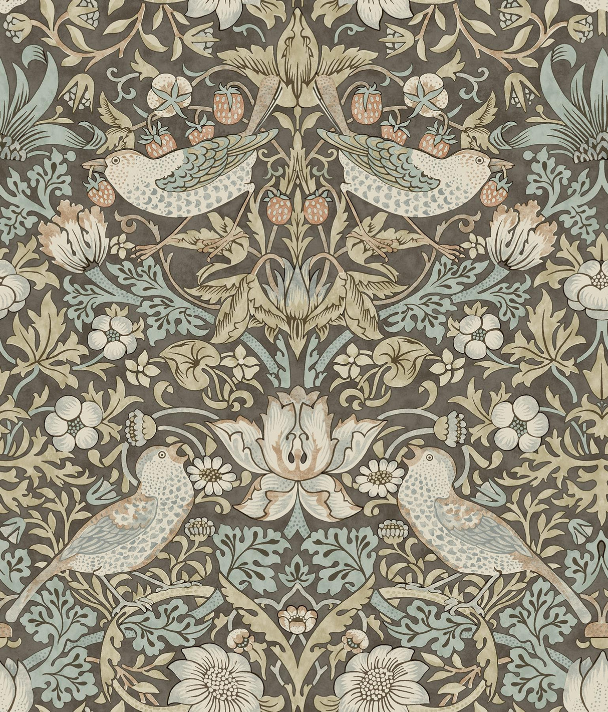 York Strawberry Thief Mole Peel and Stick Wallpaper
