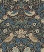 York Strawberry Thief Charcoal Peel and Stick Wallpaper